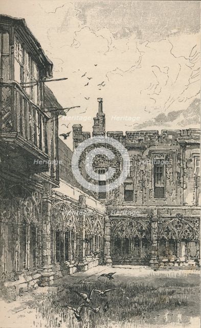 'The Outer Cloisters and Anne Boleyn's Window', 1895. Artist: Unknown.