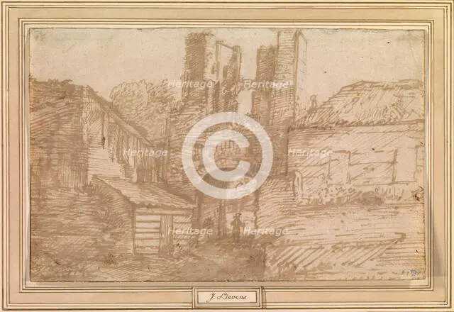 The Outer Gate of the Ruins of Brederode Castle, 1607-1674. Creator: Jan Lievens.