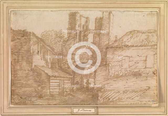 The Outer Gate of the Ruins of Brederode Castle, 1607-1674. Creator: Jan Lievens.