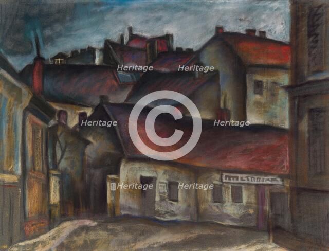 The outskirts of the town, 1928. Creator: Konstantin Bauer.