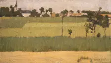 The Outskirts of a Village, ca. 1880. Creator: Edmond Francois Aman-Jean