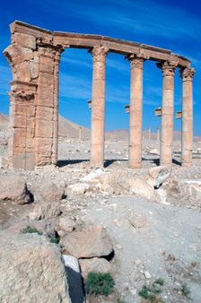 The Oval Piazza, Palmyra, Syria. Creator: Vivienne Sharp