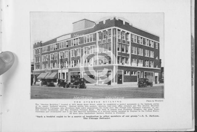 The Overton building located at 3621 South State Street, might be considered a modest..., 1925. Creator: Unknown.