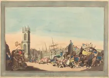 The Overdrove Ox, 1787. Creator: Thomas Rowlandson
