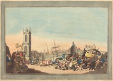 The Overdrove Ox, 1787. Creator: Thomas Rowlandson