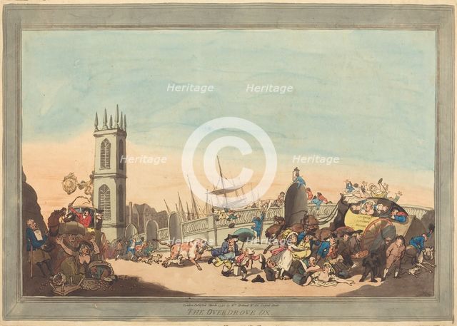 The Overdrove Ox, 1787. Creator: Thomas Rowlandson.
