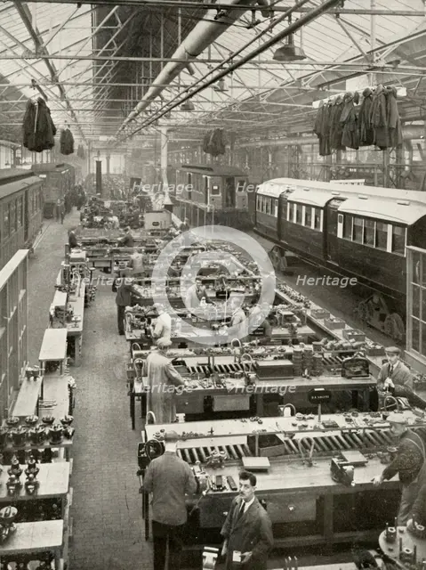 'The Overhaul of Underground Rolling Stock owned by the London Passenger Transport', 1935-36. Creator: Unknown.