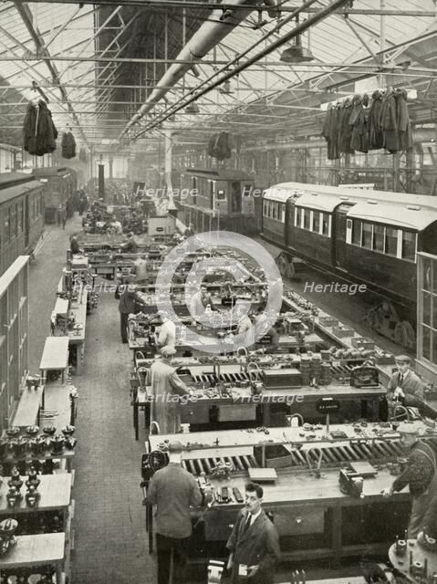 'The Overhaul of Underground Rolling Stock owned by the London Passenger Transport', 1935-36. Creator: Unknown.