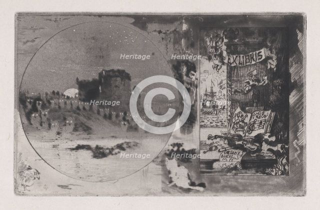 The Owl's Château, 1867-98. Creator: Felix Hilaire Buhot.