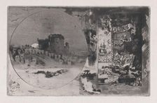 The Owl's Château, 1867-98. Creator: Felix Hilaire Buhot