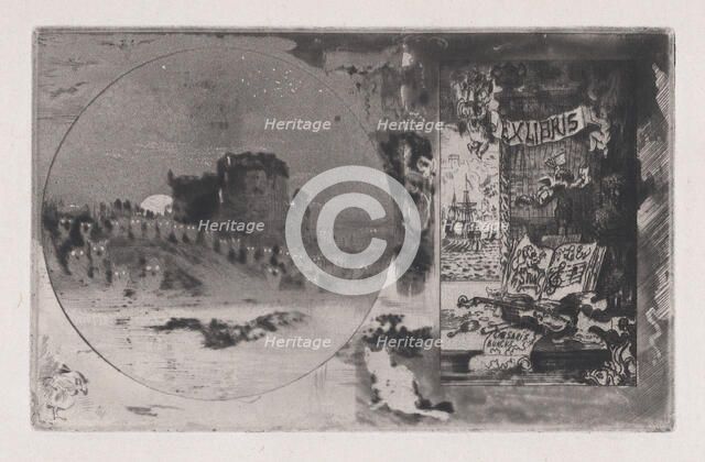 The Owl's Château, 1867-98. Creator: Felix Hilaire Buhot.