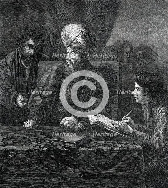 The Owner of the Vineyard Paying his Labourers..., 1850. Creator: Unknown.