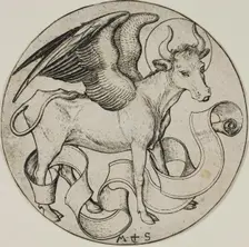 The Ox of St. Luke, n.d. Creator: Martin Schongauer