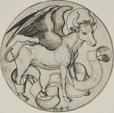 The Ox of St. Luke, n.d. Creator: Martin Schongauer
