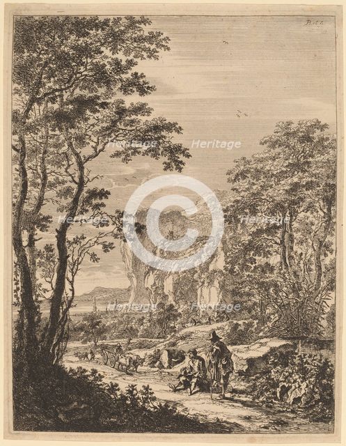 The Ox-Cart: View between Ancona and Sinigaglia. Creator: Jan Dirksz Both.
