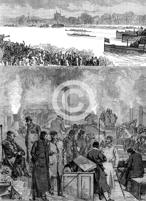 The Oxford and Cambridge Boat-Race, 1880. Creator: Unknown.