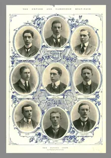 The Oxford Crew, Oxford and Cambridge Boat Race, 1898. Creator: Hills and Saunders
