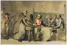 The Oyster Woman, c1780-1825. Creator: Thomas Rowlandson