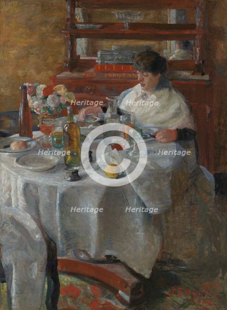 The Oyster Eater, 1882. Creator: James Ensor.