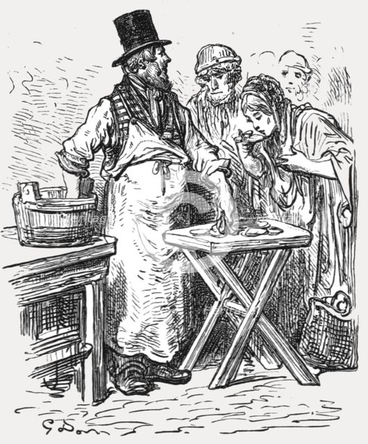 'The Oysterman', 1872.  Creator: Gustave Doré.