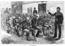 The oakum-shed, Clerkenwell Prison, London, 1874