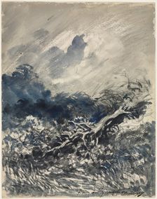 The Oak Tree and the Reed, c. 1873. Creator: Charles François Daubigny (French, 1817-1878)