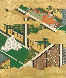 "The Oak Tree" (Kashiwagi), late 16th-early 17th century. Creator: Tosa Mitsuyoshi