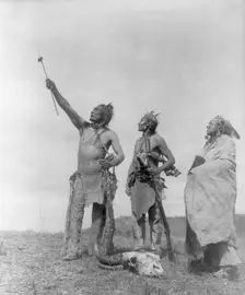 The Oath-Apsaroke, c1908. Creator: Edward Sheriff Curtis