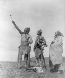 The Oath-Apsaroke, c1908. Creator: Edward Sheriff Curtis