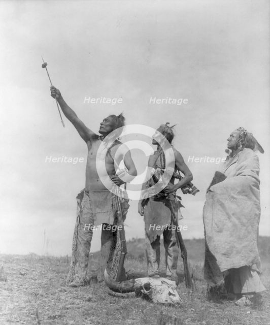 The Oath-Apsaroke, c1908. Creator: Edward Sheriff Curtis.