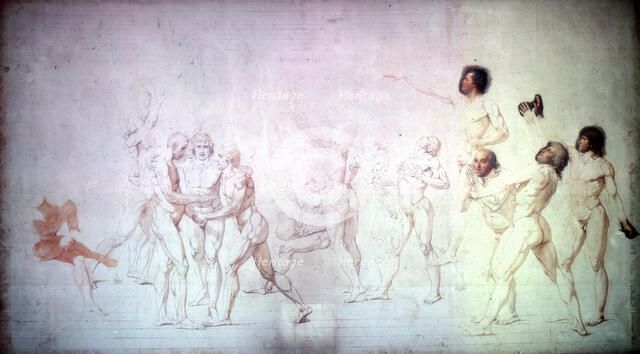 'The Oath in the Tennis Court', 1791. Creator: Jacques-Louis David.