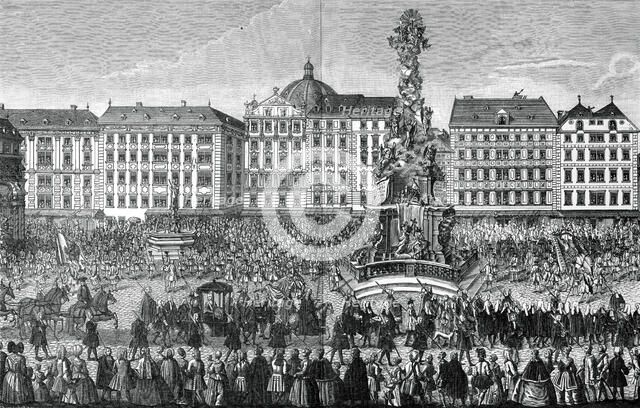 The oath of fealty to Maria Theresa as Archduchess of Austria, 22 November 1740, (1903). Artist: Unknown