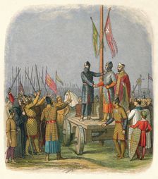 The oath of Walter l'Espec 1138 (1864). Artist: James William Edmund Doyle