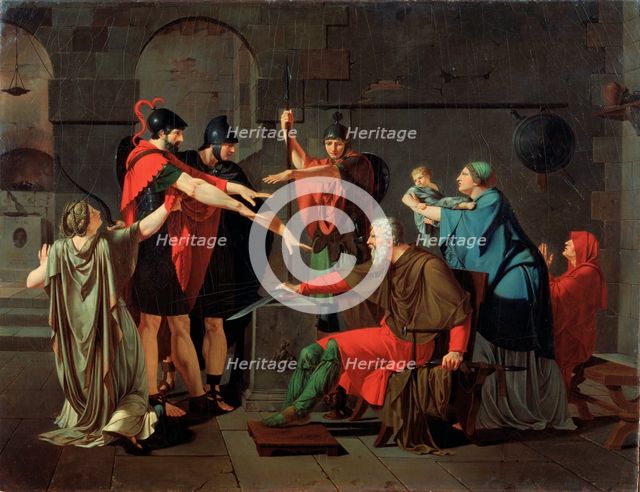 'The Oath of the Horatii', 1791.  Artist: Armand Charles Caraffe