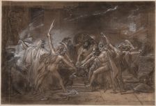 The Oath of the Seven Chiefs against Thebes, c. 1800. Creator: Anne-Louis Girodet de Roucy-Trioson (French, 1767-1824)