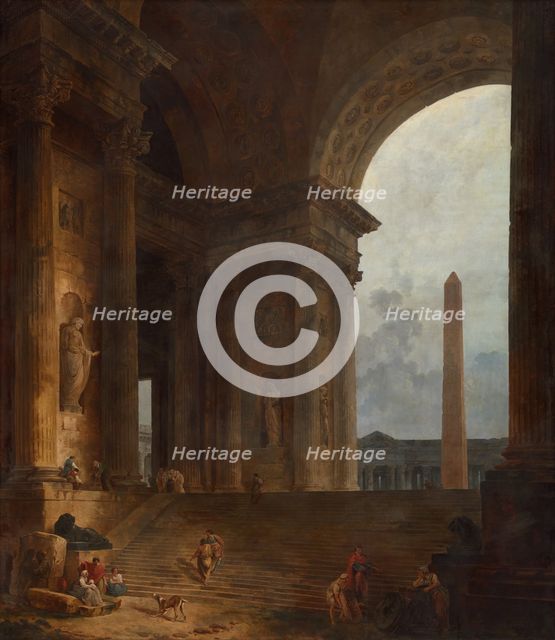 The Obelisk, 1787/88. Creator: Hubert Robert.