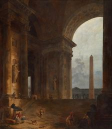 The Obelisk, 1787/88. Creator: Hubert Robert