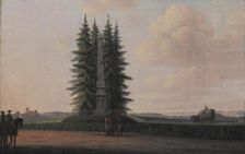 The Obelisk erected in Honour of the Statesman J.H.E. Bernstorff in Gentofte, North of..., 1788. Creator: Erik Pauelsen