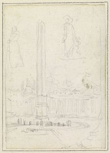 The Obelisk in Saint Peter's Square, 1754/1765. Creator: Hubert Robert
