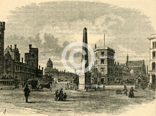 'The Obelisk in St. George's Circus', (c1878). Creator: Unknown.