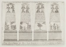 The Obelisk under the Liberty Tree, Boston, 1766 (printed 1973). Creator: Paul Revere
