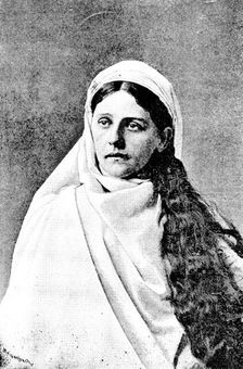 The Ober-Ammergau Passion Play: Mary the mother of Jesus (Rosa Lang), 1890. Creator: Unknown