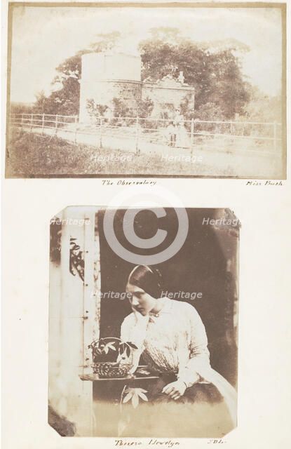 The Observatory; Thereza Llewelyn, 1853-56. Creator: John Dillwyn Llewelyn.