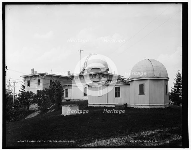 The Observatory, U. of M., Ann Arbor, Michigan, between 1890 and 1901. Creator: Unknown.