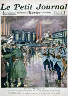 The occupation of the Ruhr by France and Belgium troops, 1923