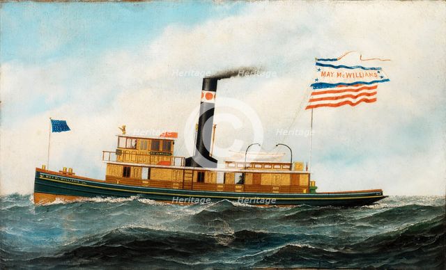 The Ocean-Going Tug "May McWilliams", ca. 1895. Creator: Antonio Jacobsen.