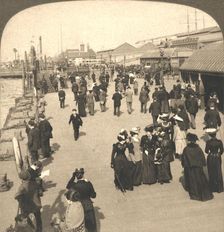 The Ocean Steamship Landing, Liverpool, England 1901. Creator: Works and Sun Sculpture Studios
