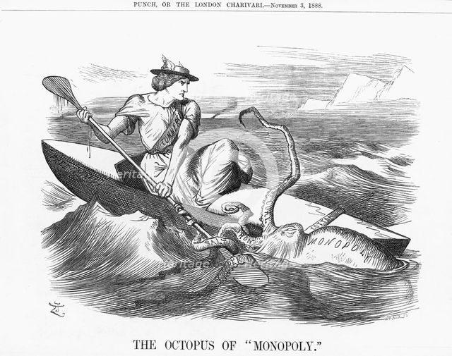 'The Octopus of "Monopoly", 1888. Creator: Joseph Swain.
