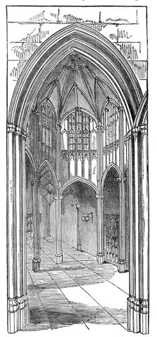 The Octagon Vestibule, Lincoln's Inn New Buildings, 1845. Creator: Unknown