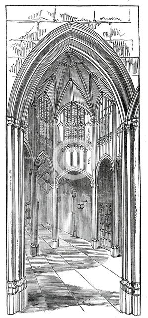The Octagon Vestibule, Lincoln's Inn New Buildings, 1845. Creator: Unknown.